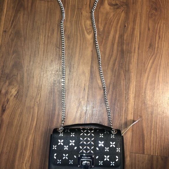 Michael Kors black purse with metallic decoration - Picture 4 of 6